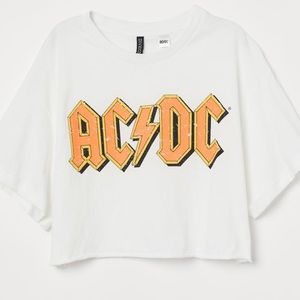 AC/DC Cropped t shirt